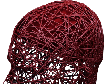 Abstract concept colorful men his brain 3d rendering 1 min