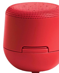 Close up red speaker